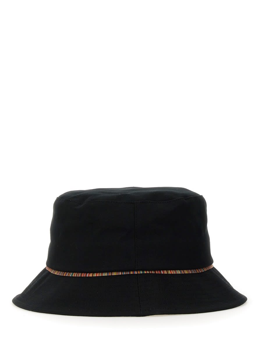 Paul Smith Signature Stripe Hat In Black