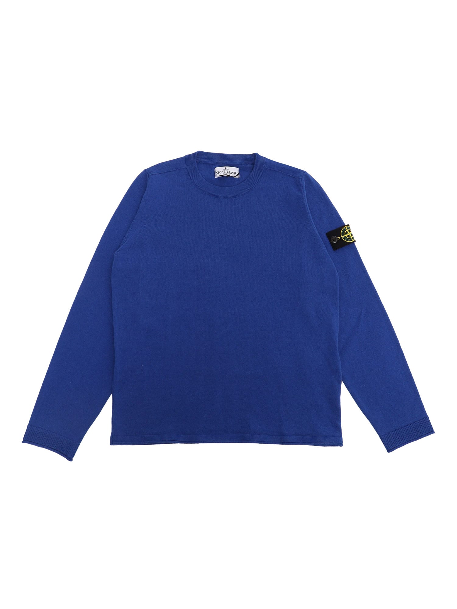 Stone Island Junior Kids' Blue Sweater With Logo