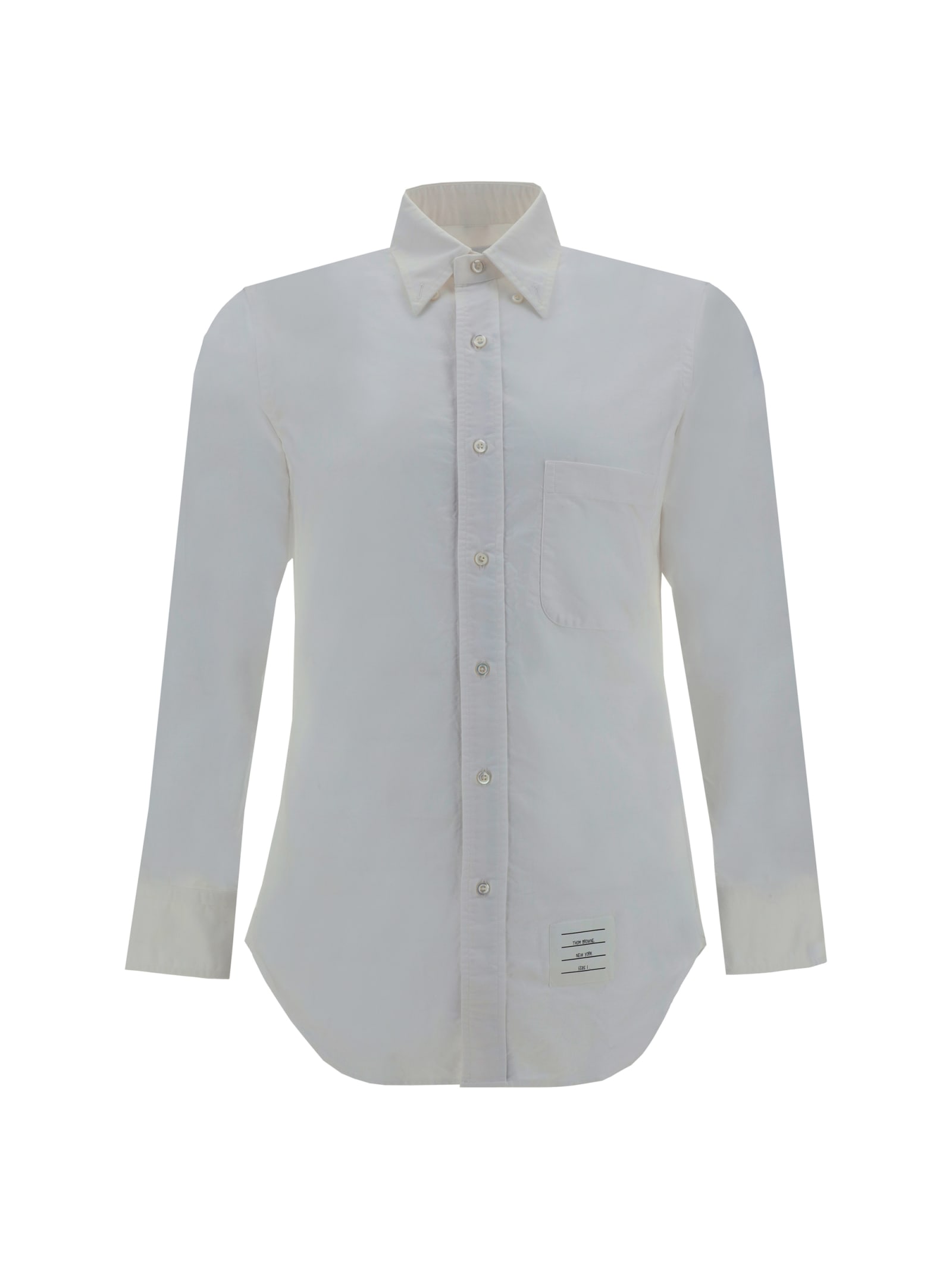 Shop Thom Browne Shirt In White