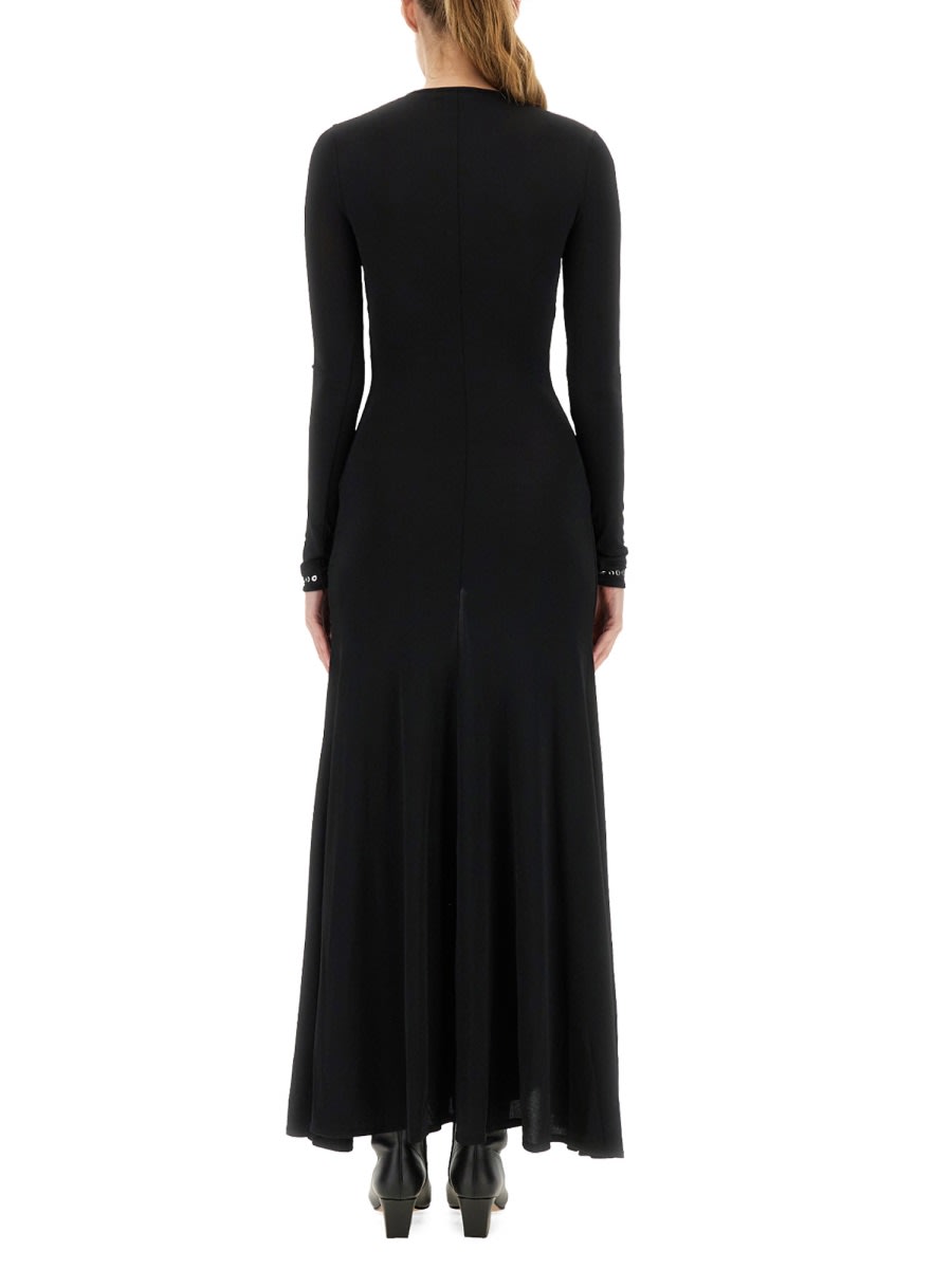 Rabanne Second Skin Effect Long Dress In Black