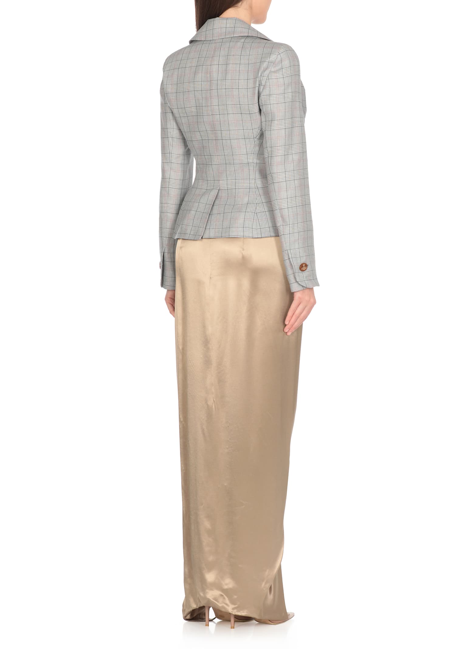 Vivienne Westwood Drunken Jacket Prince Of Wales 48 Women