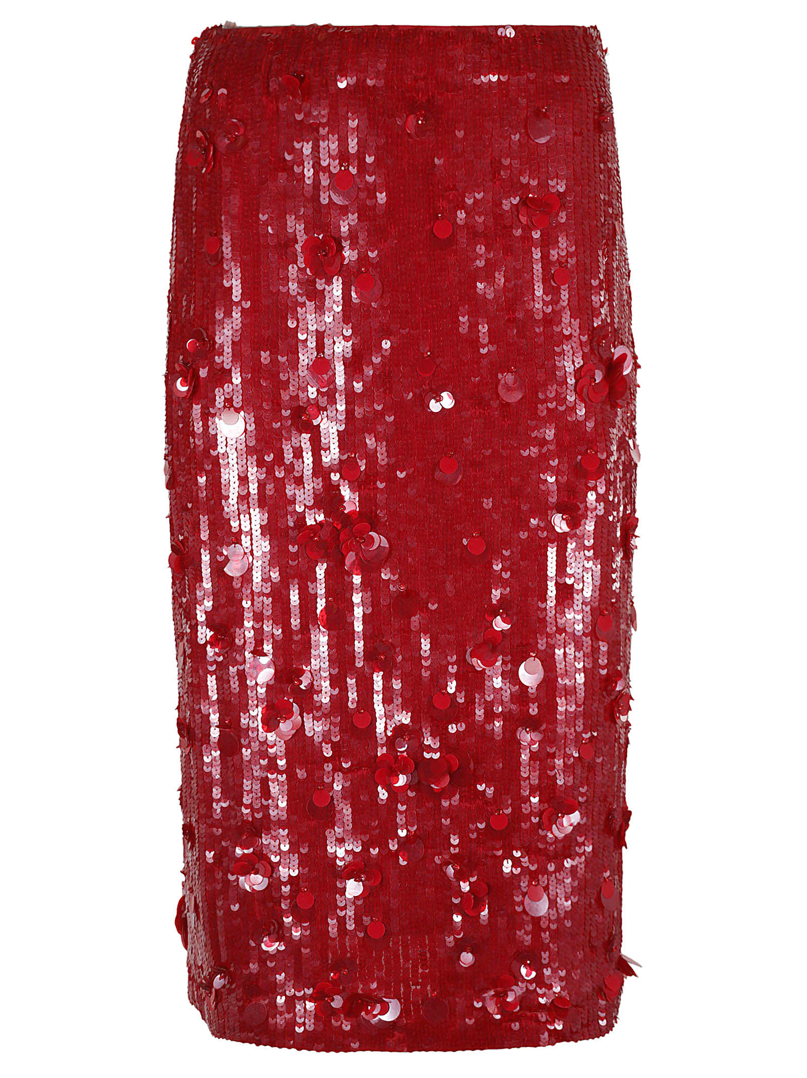 Shop P.a.r.o.s.h Glow Skirt In Red