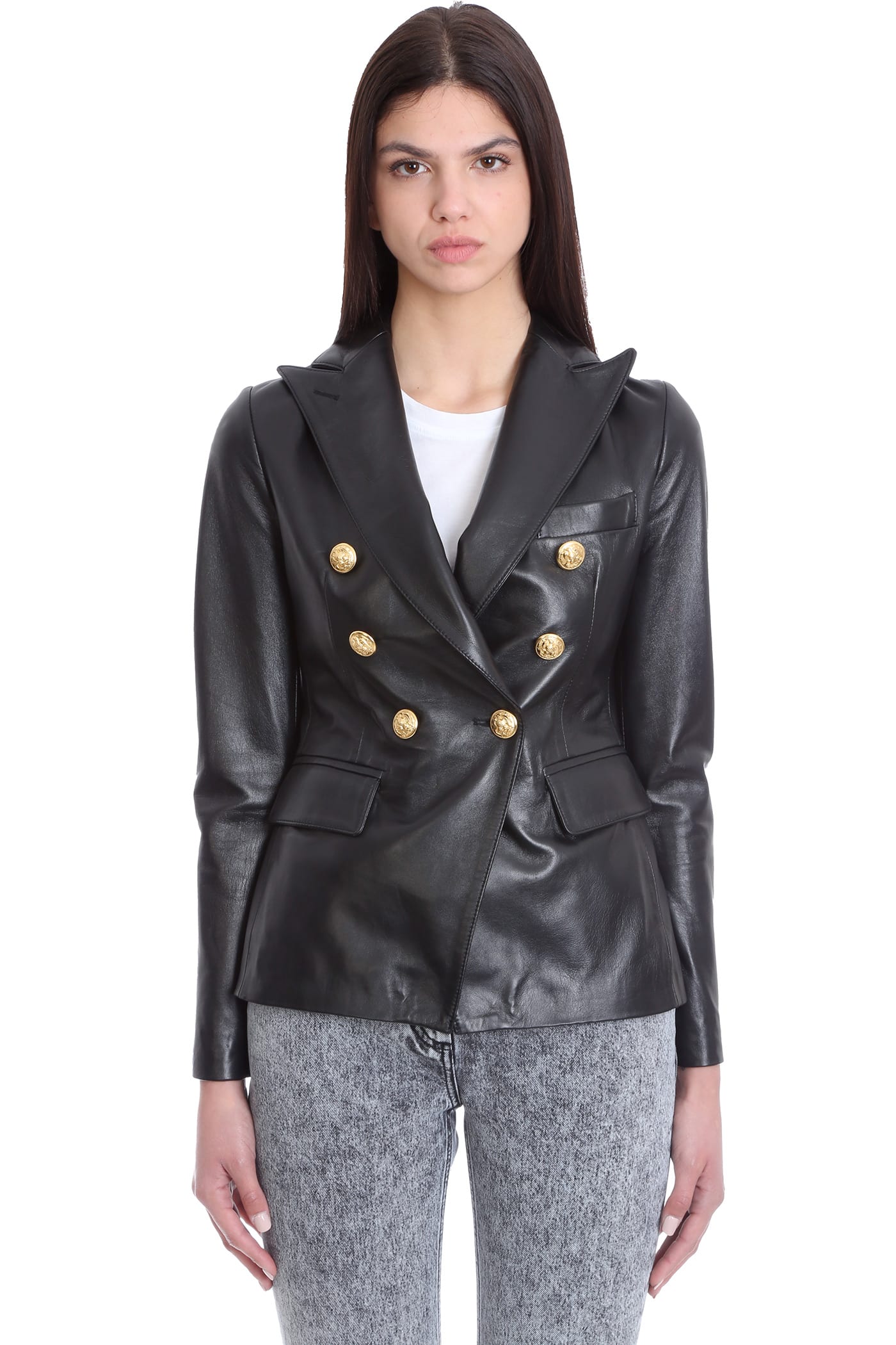 Tagliatore 0205 Jacket In Black Leather