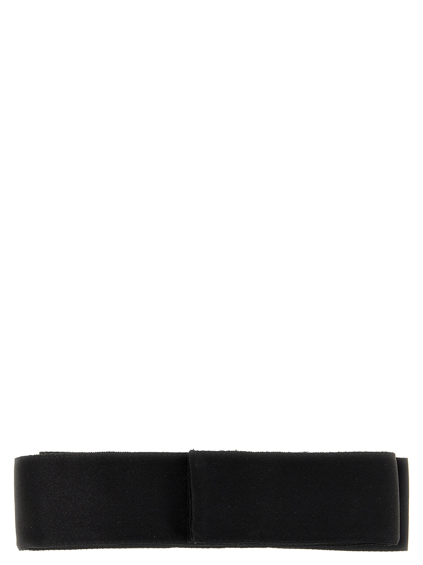 Shop Dolce & Gabbana Bow Choker In Black