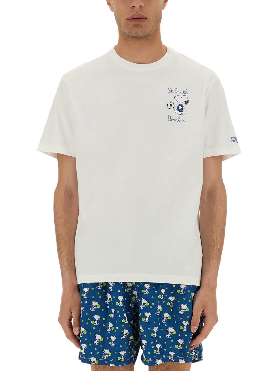 MC2 SAINT BARTH T-SHIRT WITH PRINT