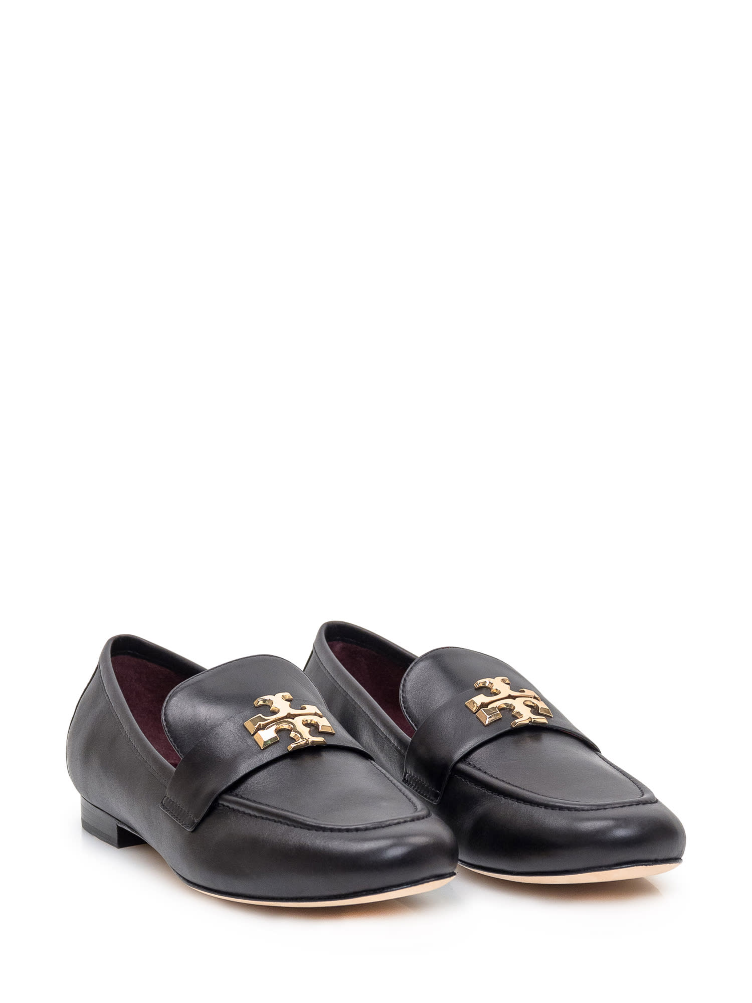 Shop Tory Burch Eleanor Loafers In Perfect Black