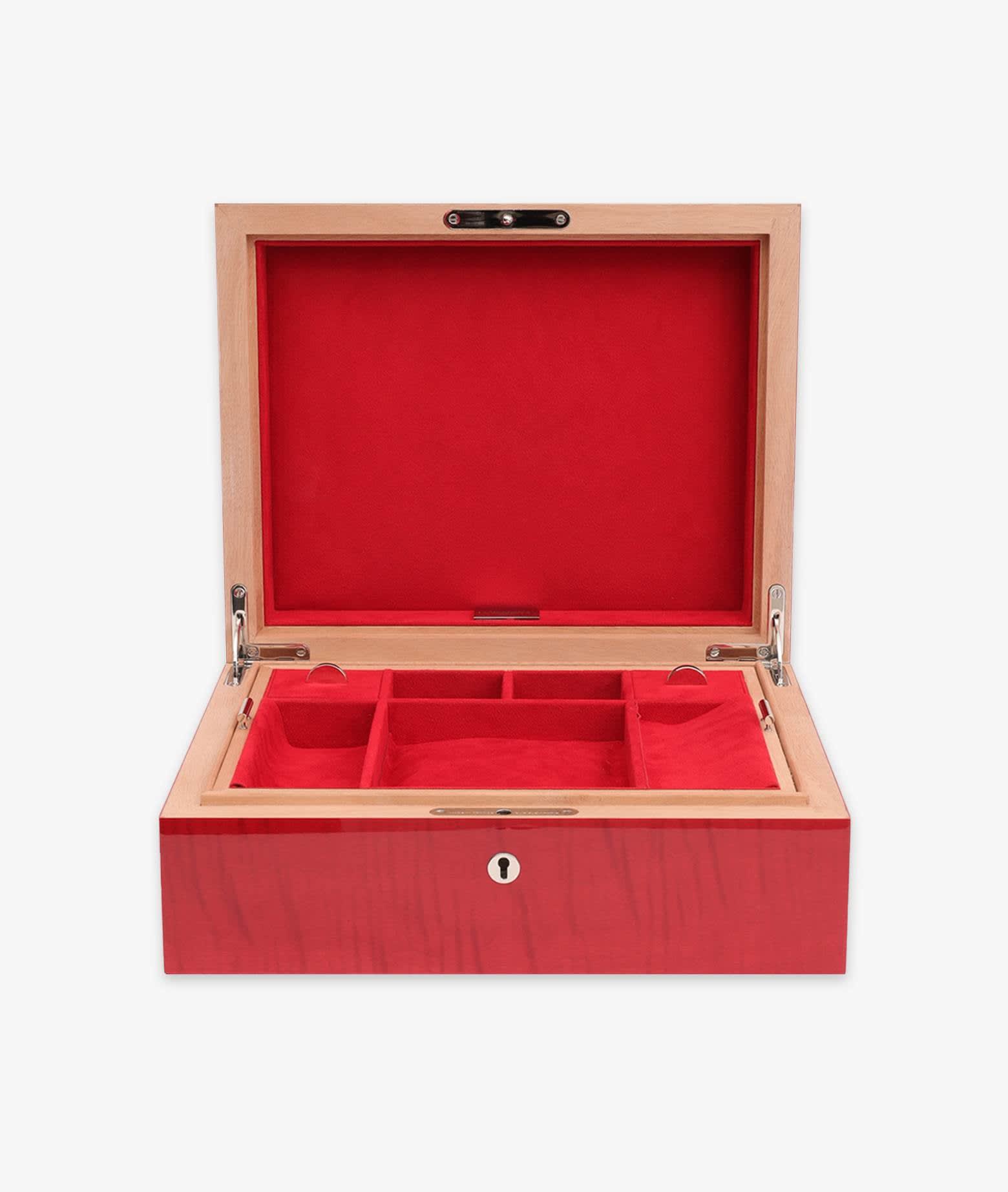 Shop Larusmiani Jewel Box Bahia Accessory In Red