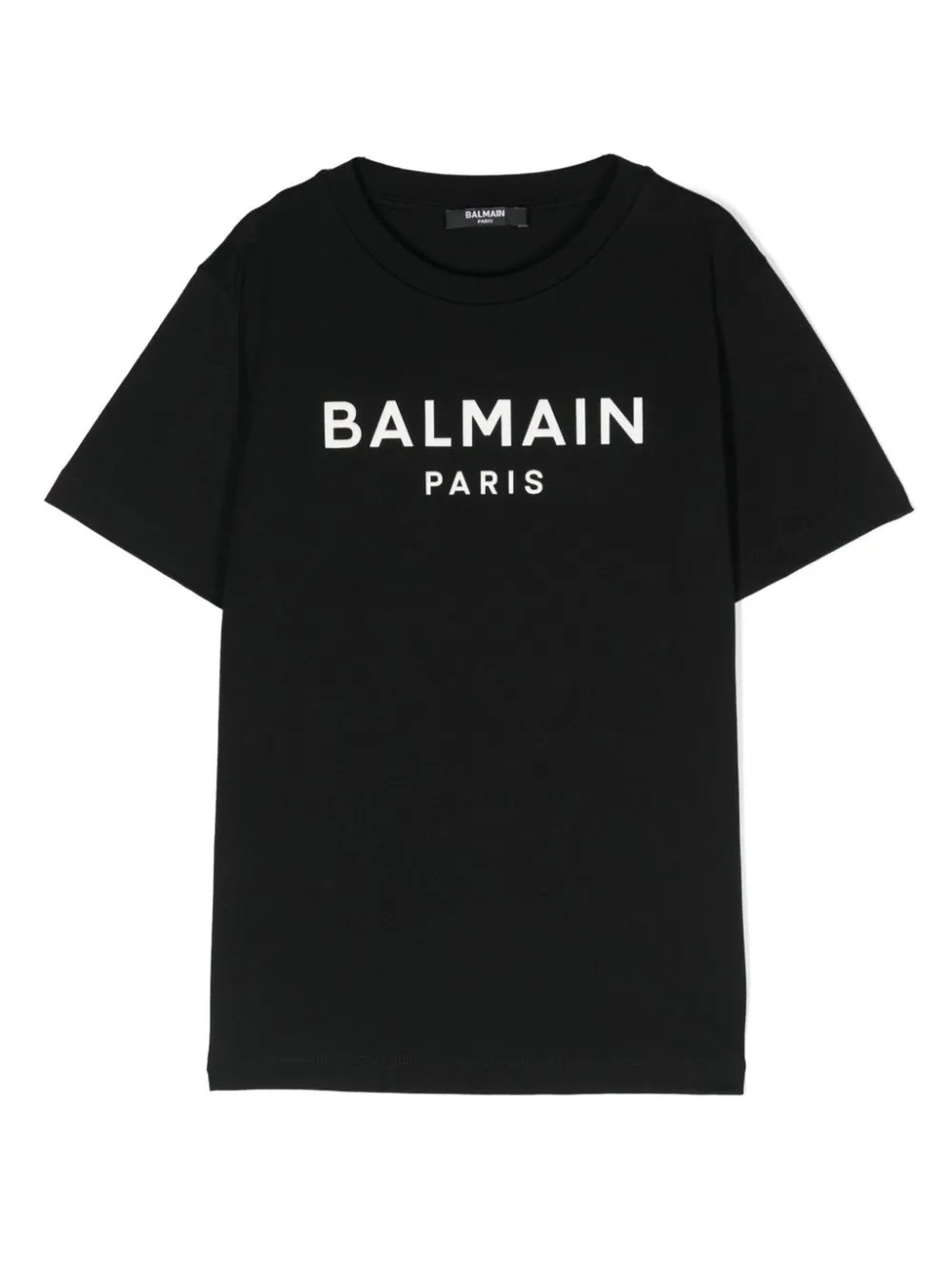 Shop Balmain T-shirts And Polos Black In Bc