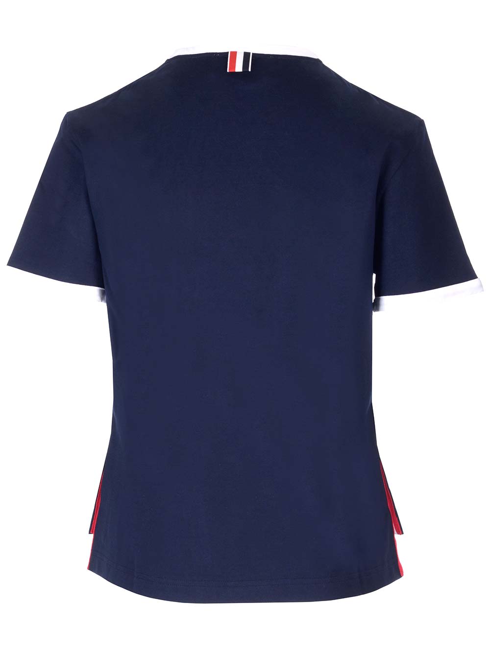 THOM BROWNE ASYMMETRIC HEM T-SHIRT