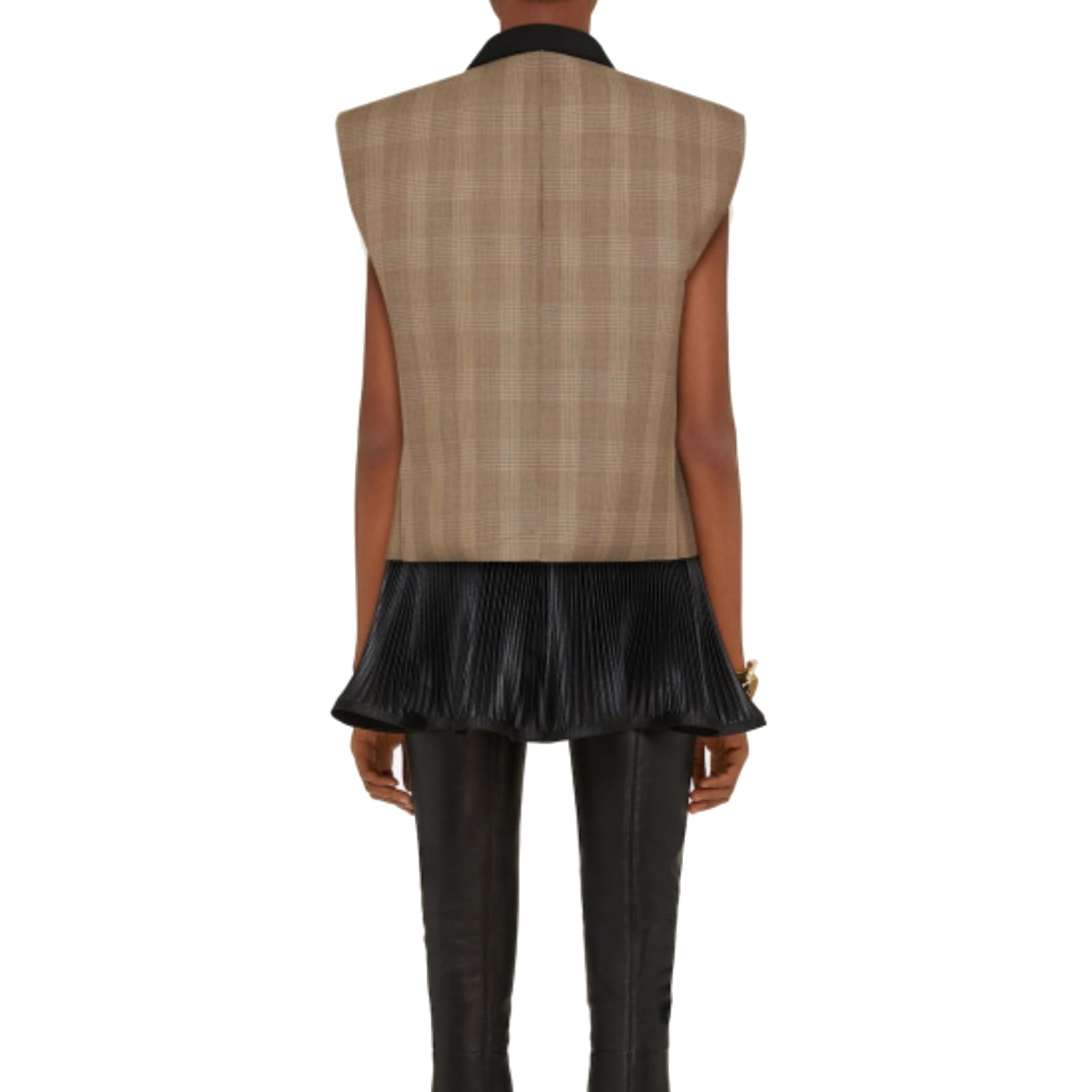 Shop Givenchy Wool Gilet In Brown