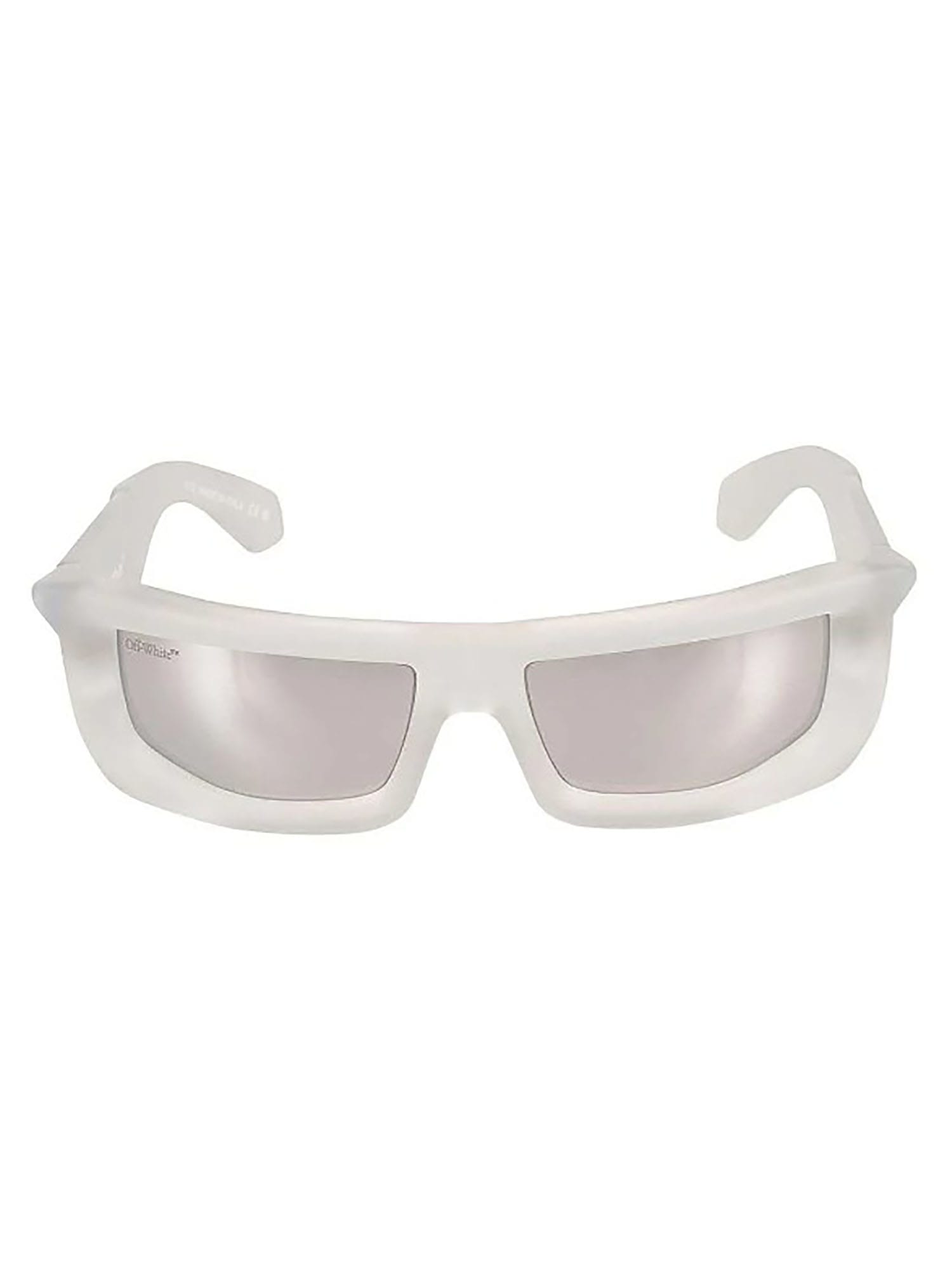 Off-white Volcanite Sunglasses Crystal M Sunglasses In Silver