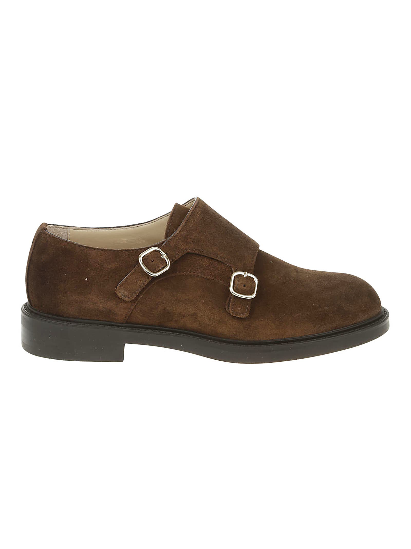 DOUCAL'S DOUBLE-BUCKLE DERBY SHOES