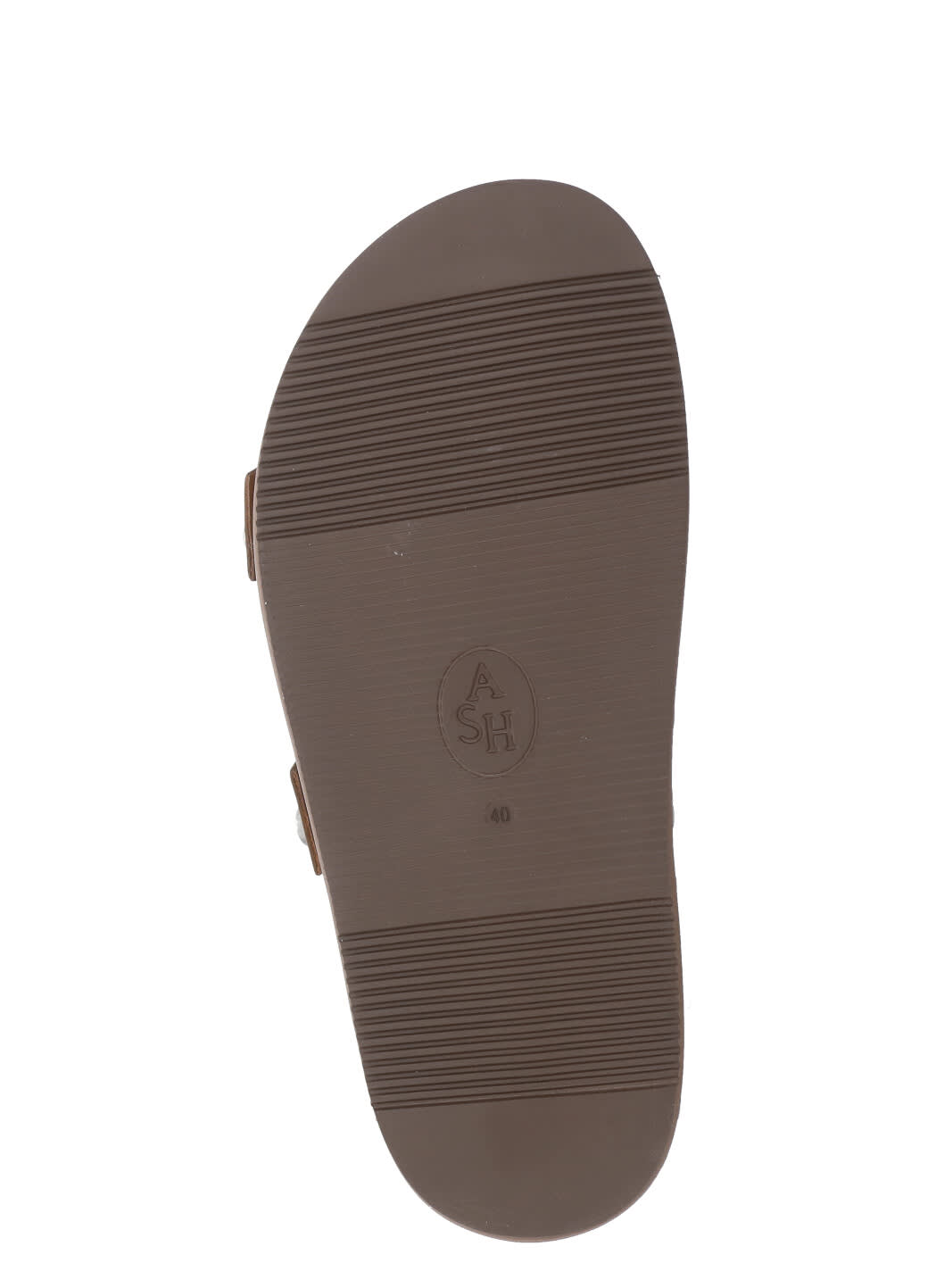 Ash Ultra Tan Leather Studded Two Bar Mules