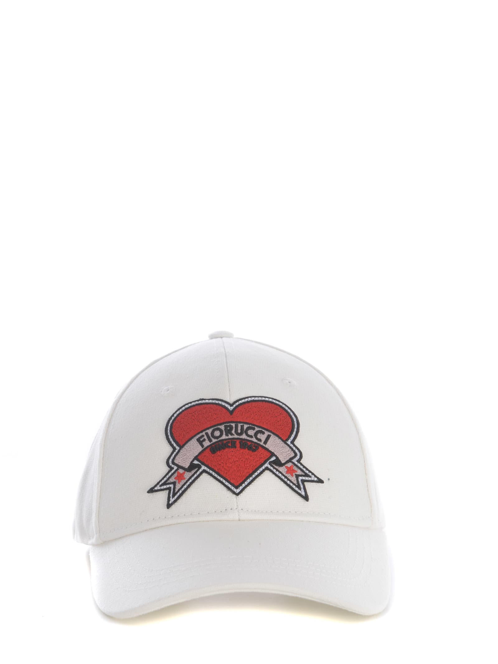 Shop Fiorucci Hat  Heart Made Of Cotton In White