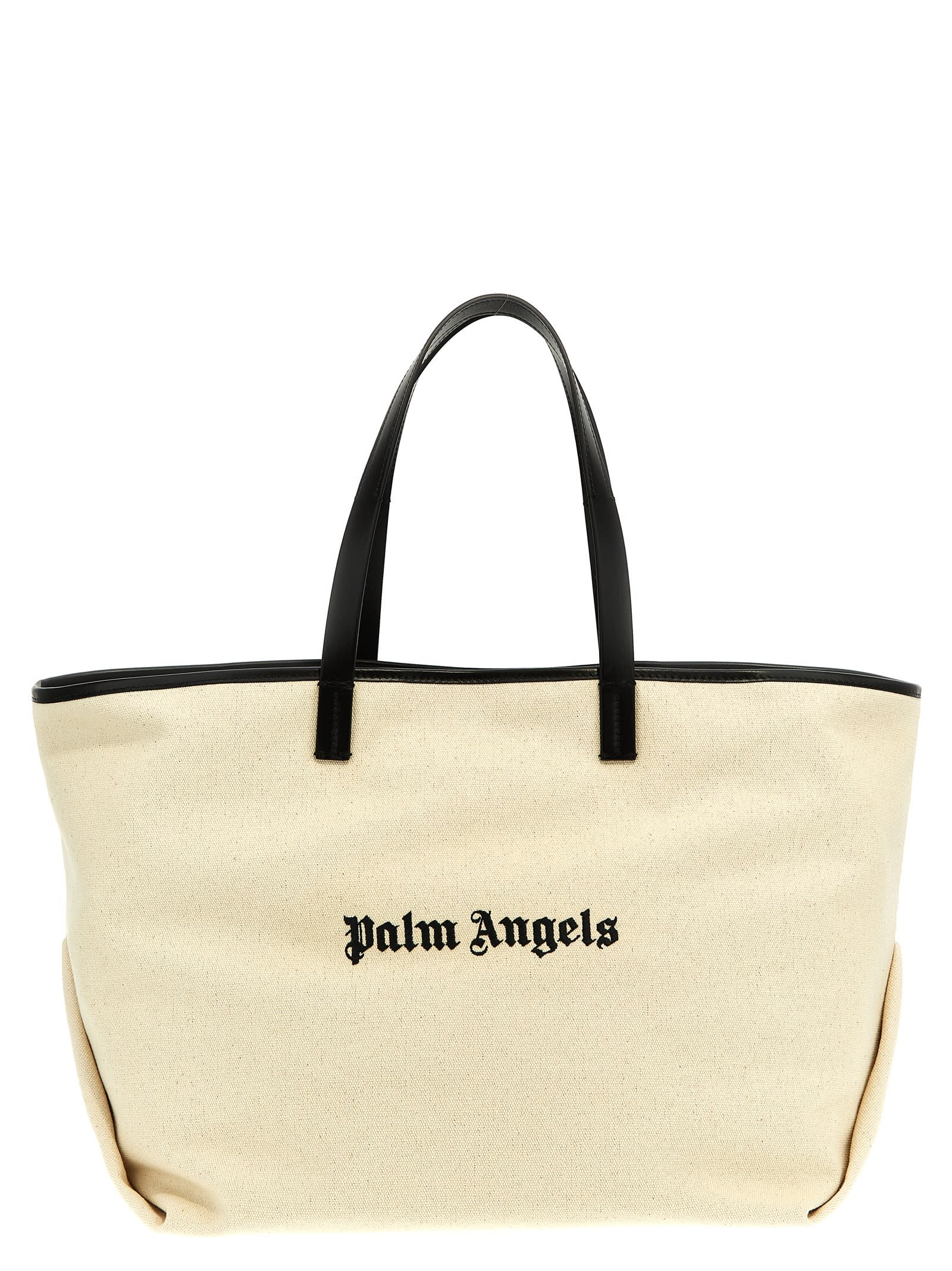 Palm Angels Logo Embroidery Shopping Bag
