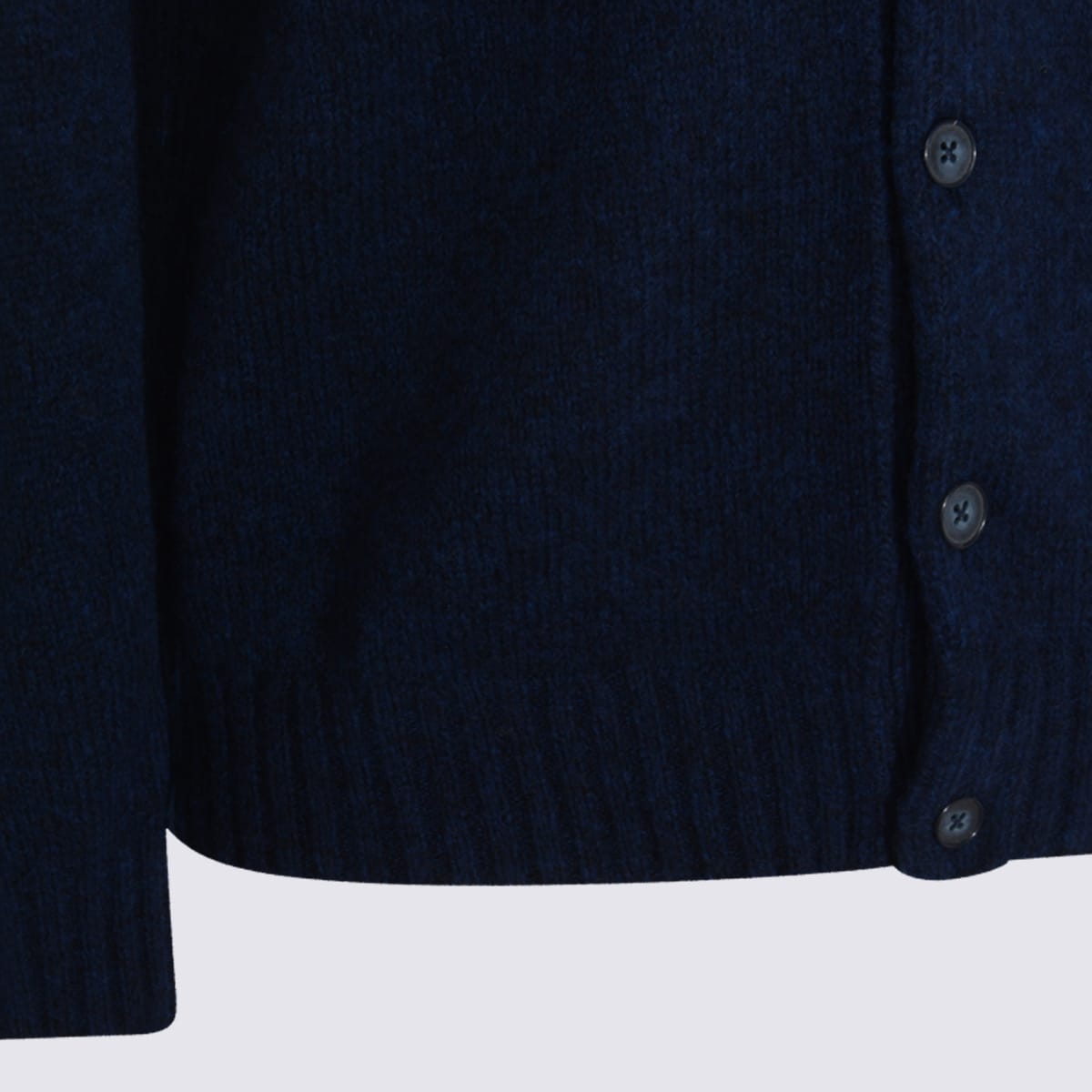 Nn07 Collared Crewneck Sweater Ribbed Cuffs In Blue