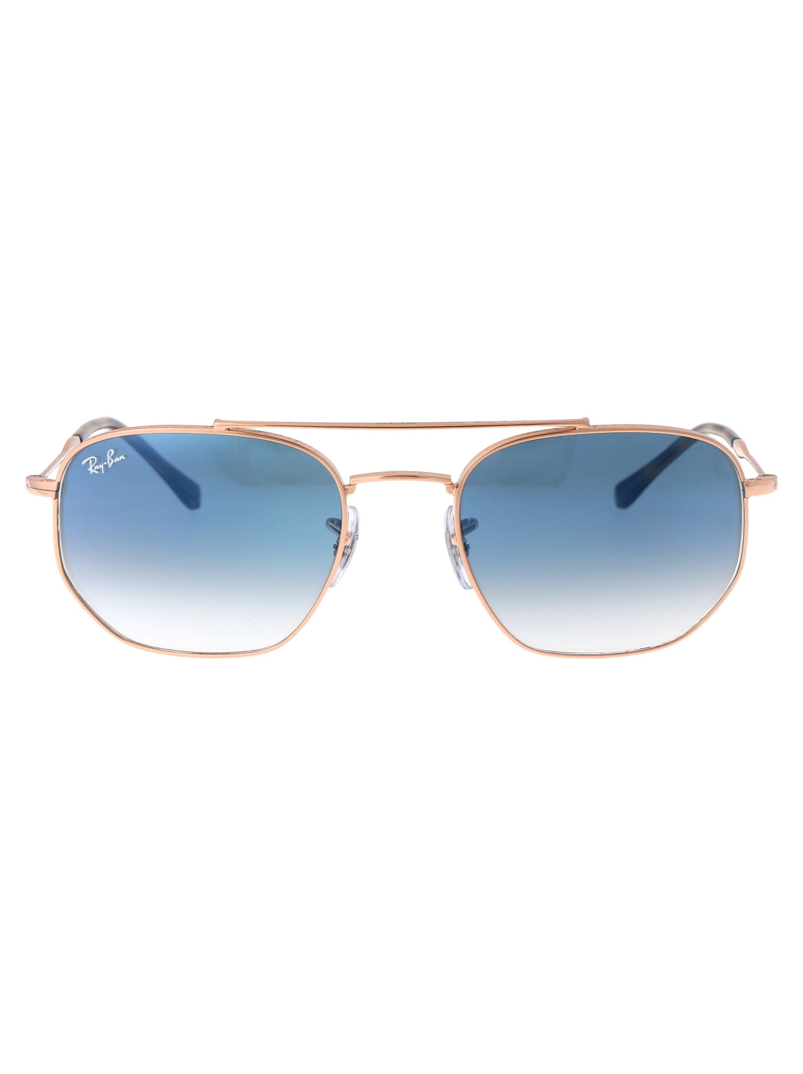 Shop Ray Ban 0rb3707 Sunglasses In 92023f Rose Gold