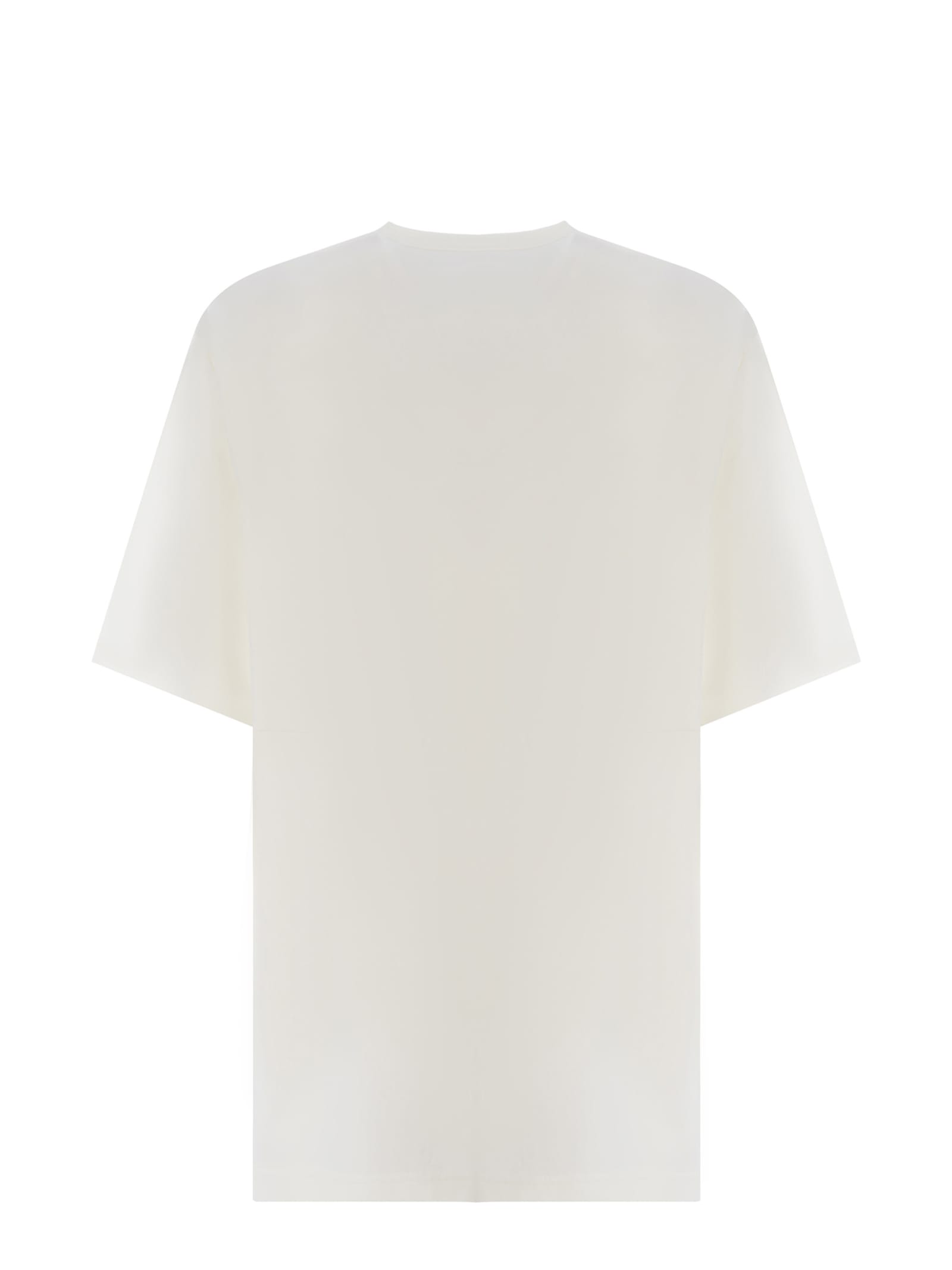 Shop Y-3 T-shirt  Boxy Made Of Cotton Jersey In Beige