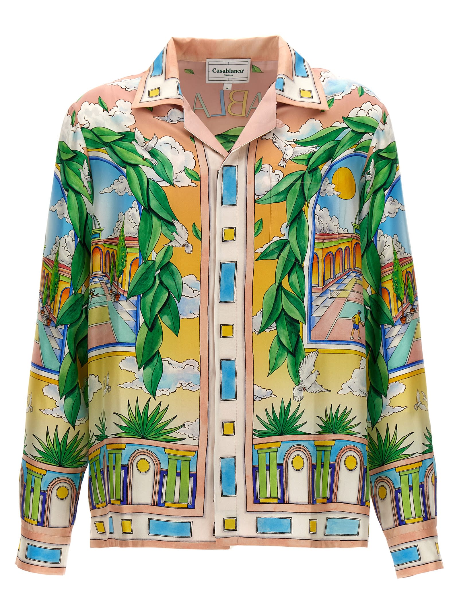 Shop Casablanca Paysage Ideal Shirt In Multicolor