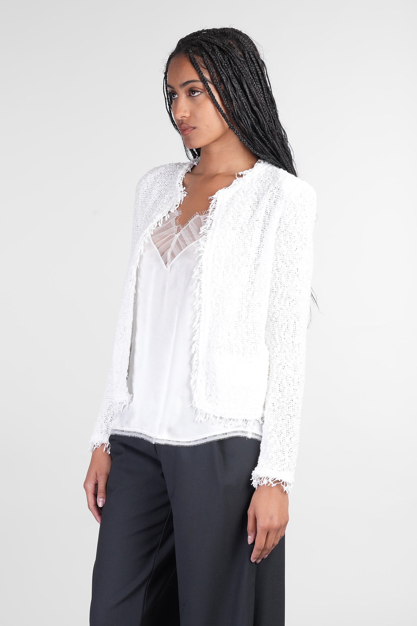 Iro Shavani Casual Jacket In White Cotton