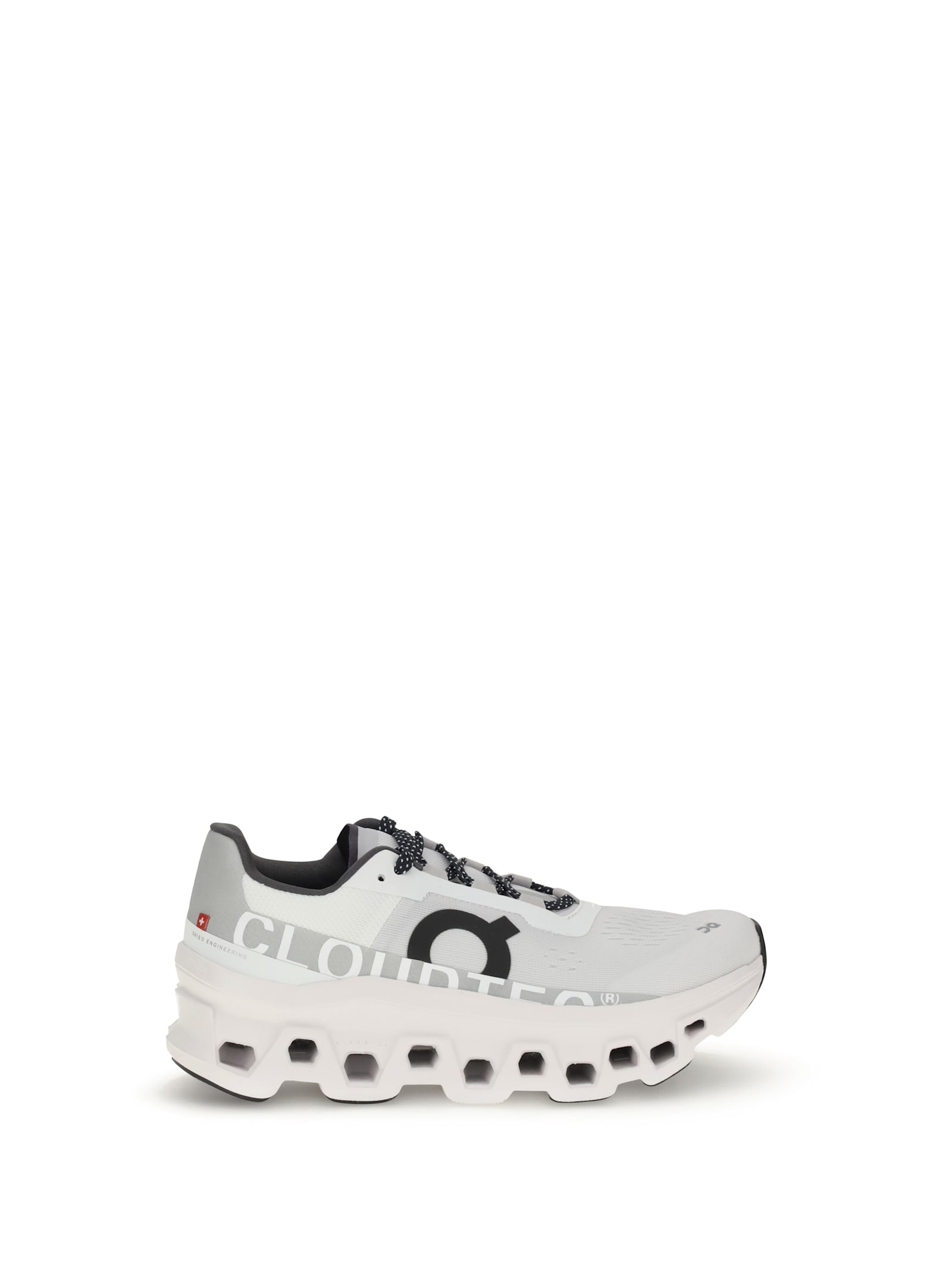 On Cloudmster White Sneaker In Gray