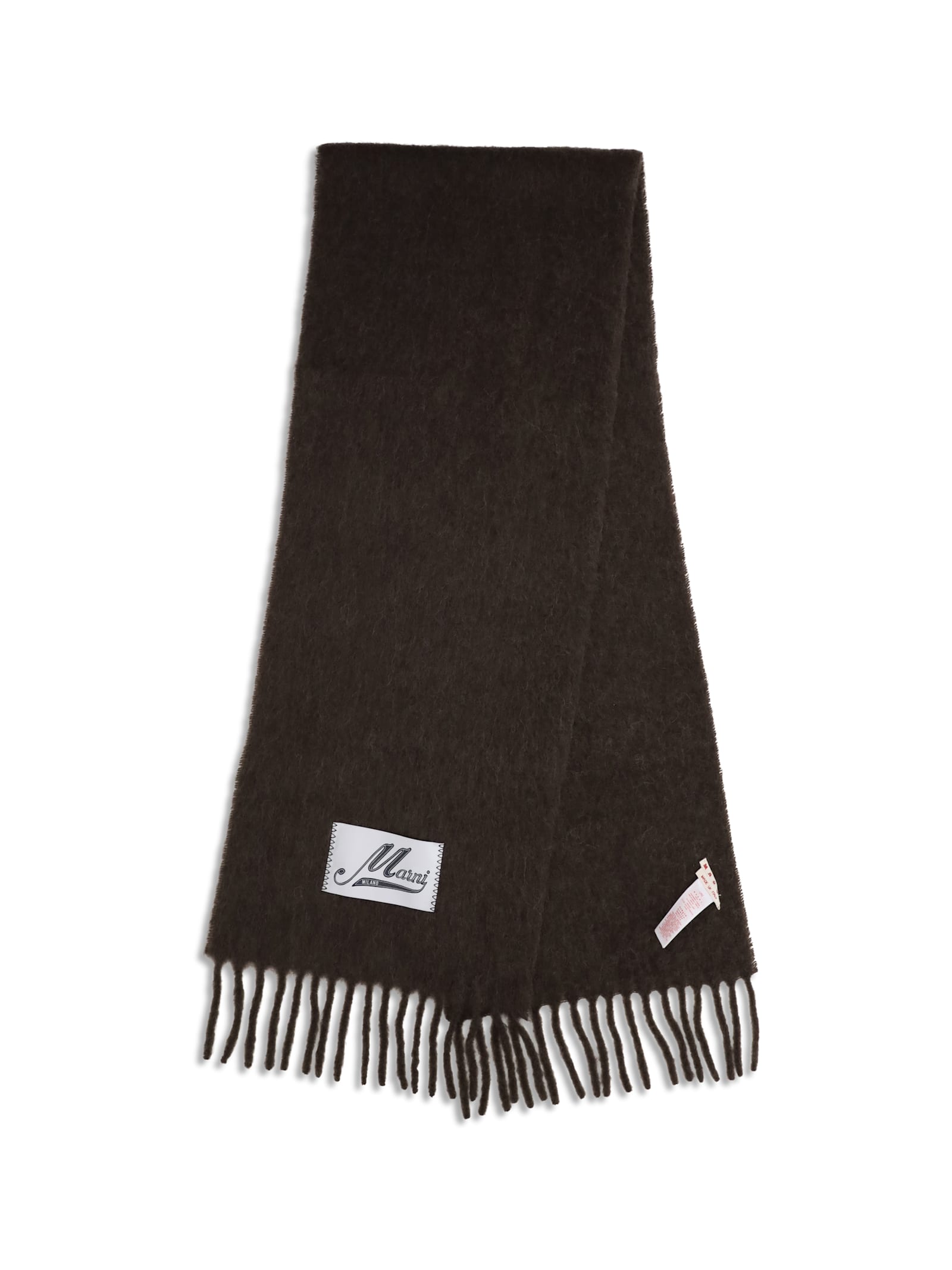 Marni Wool Scarf In Black