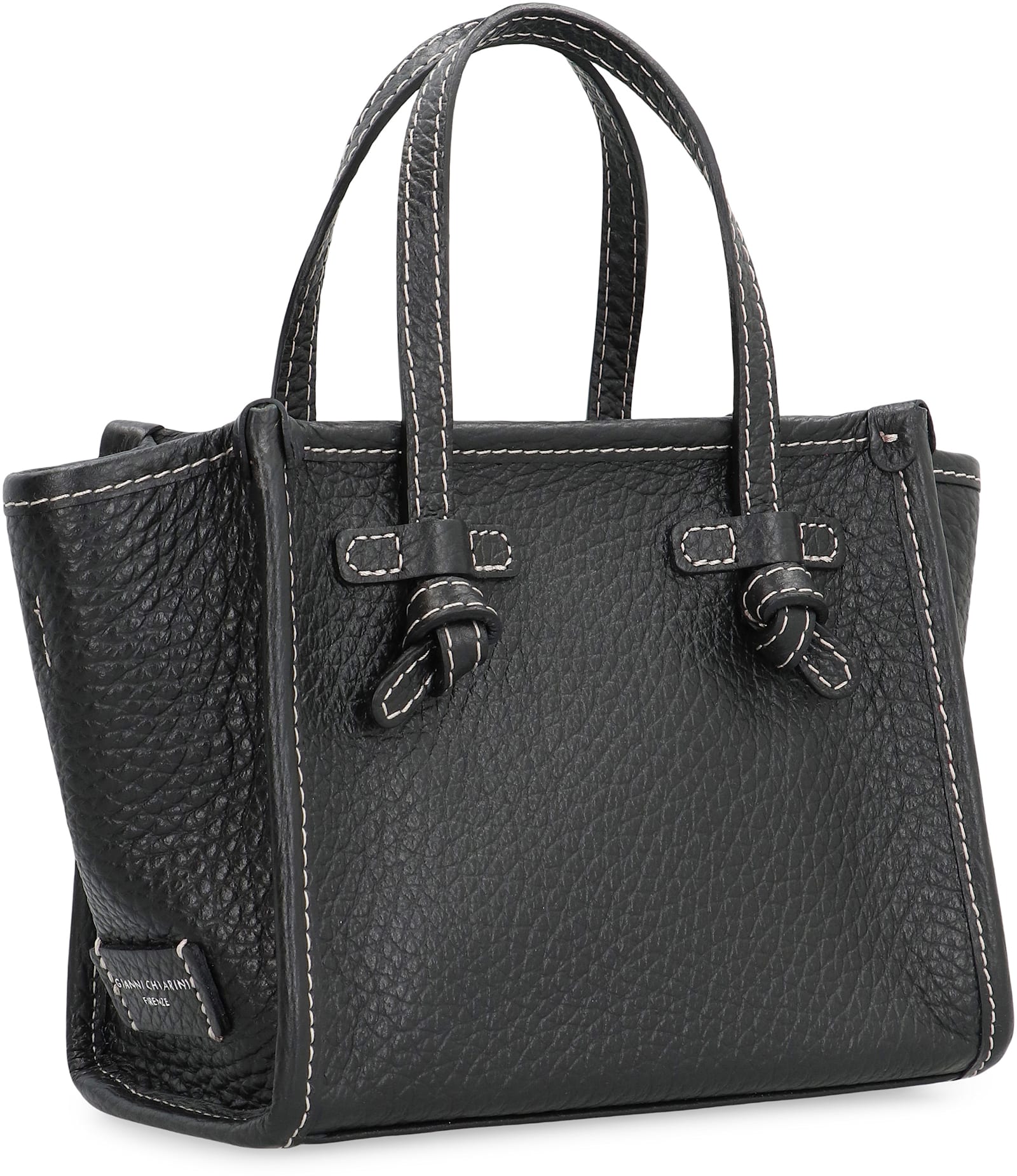 Gianni Chiarini Miss Marcella Leather Mini Handbag In Black