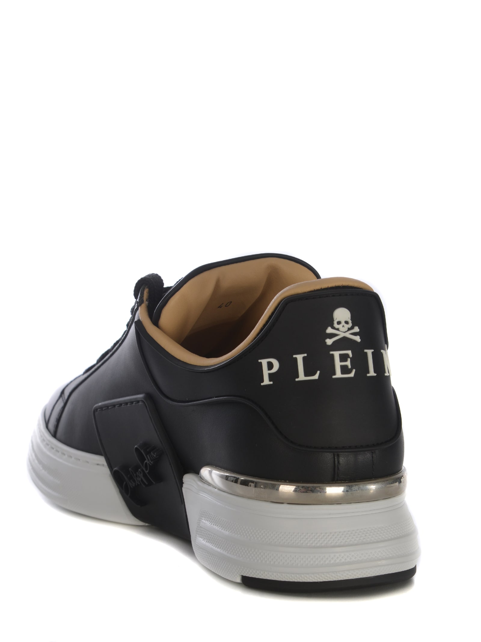 Shop Philipp Plein Sneakers  Phantom In Leather In Black