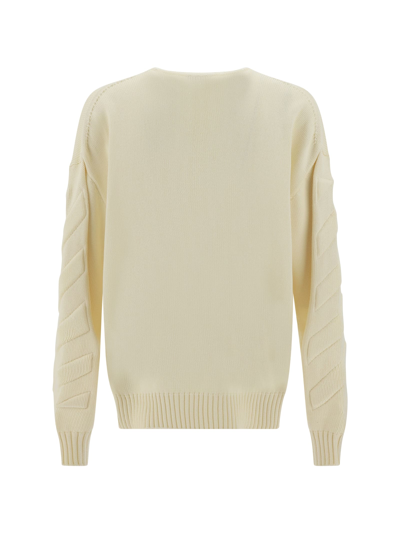 Shop Off-white Sweater In Cream Cream