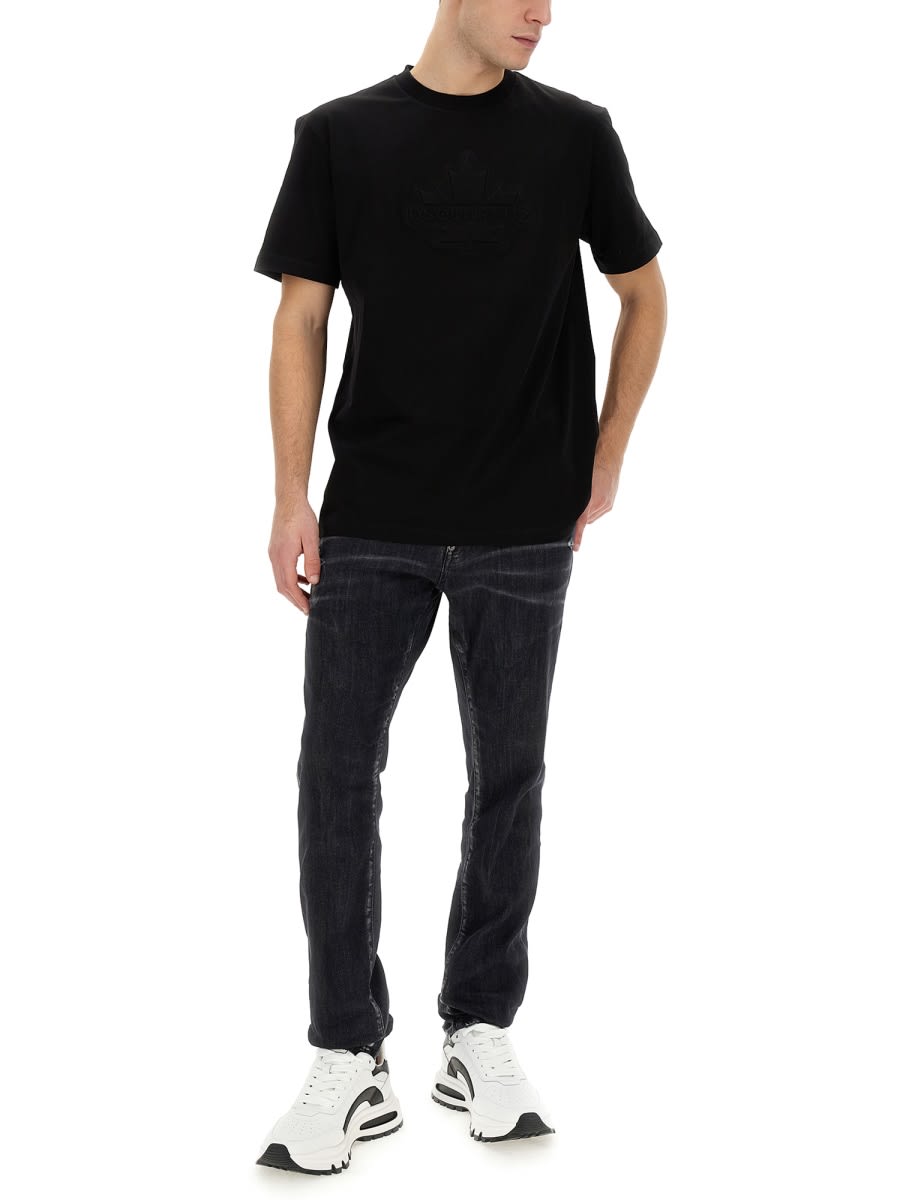 Shop Dsquared2 T-shirt With Logo In Black