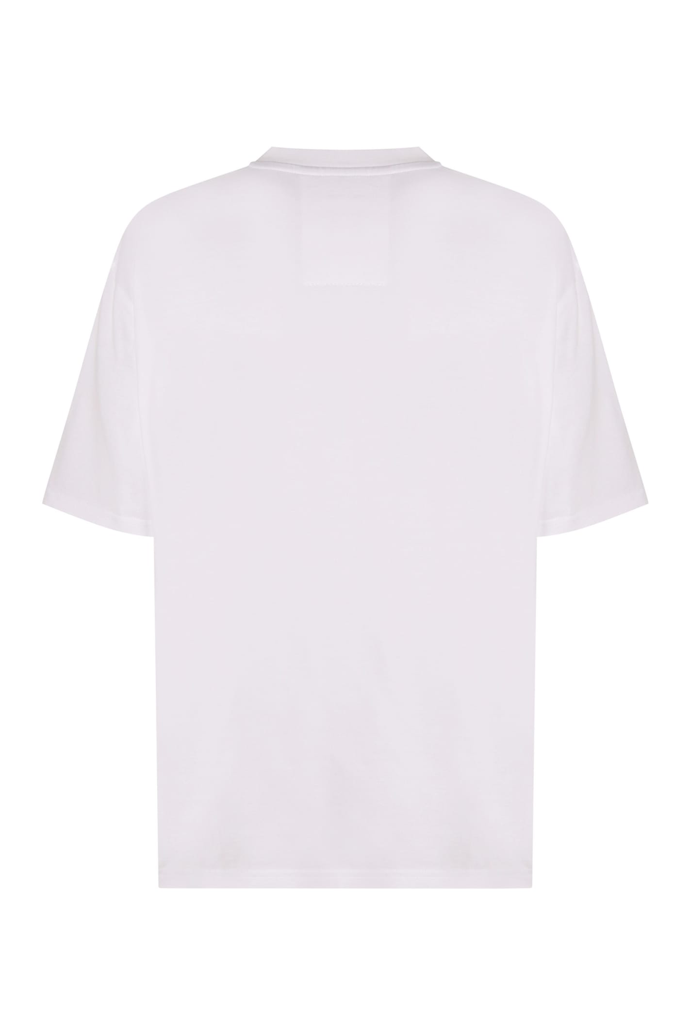 Shop Givenchy Cotton Crew-neck T-shirt In White