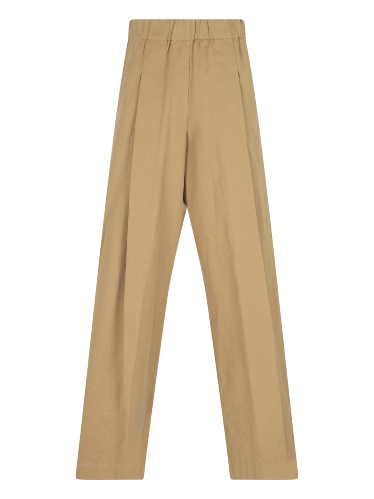 Shop Dries Van Noten Wide Pants In Brown