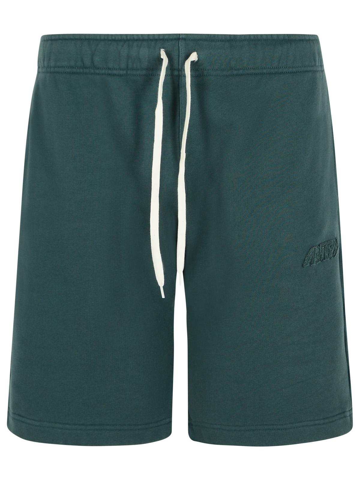 Autry Bermuda Shorts Elastic Waistband In Green