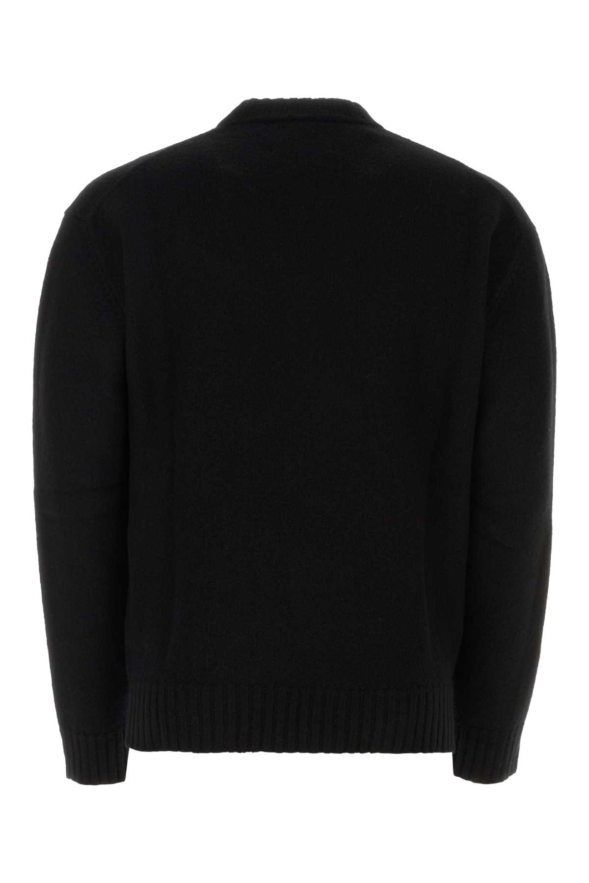 Jil Sander Black Wool Sweater In 001