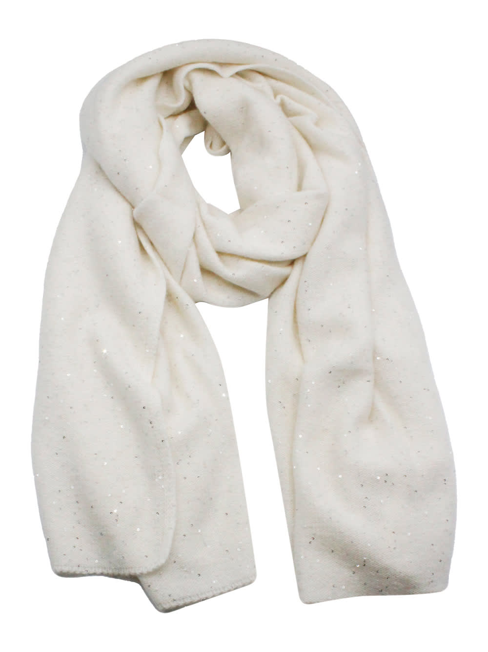 Shop Fabiana Filippi Scarf In Cream