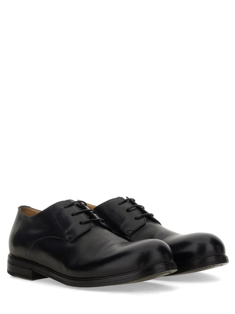 Marsèll Capozucca Leather Lace Up Derby Shoes In Black