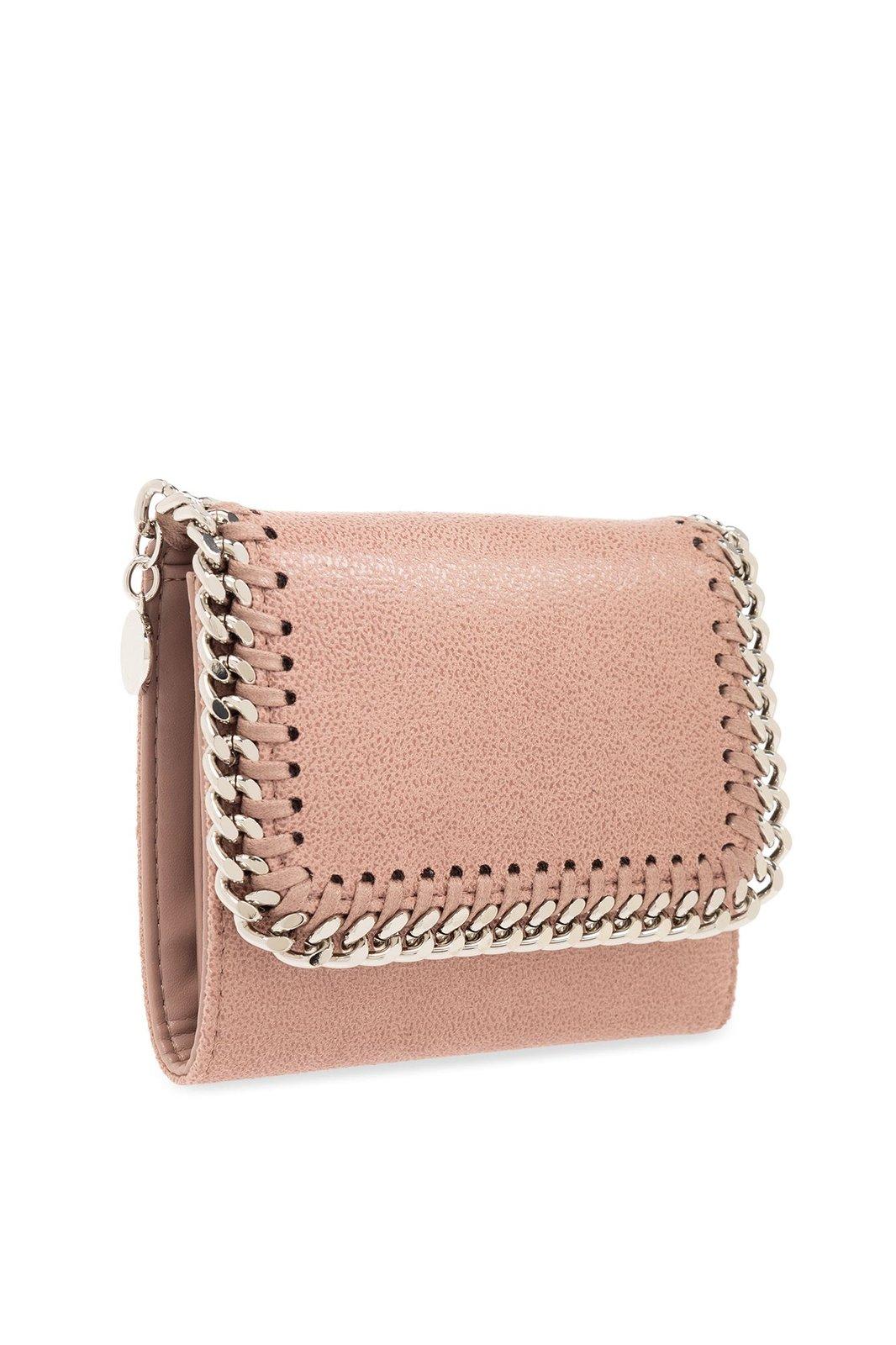 Shop Stella Mccartney Falabella Small Wallet In Pink