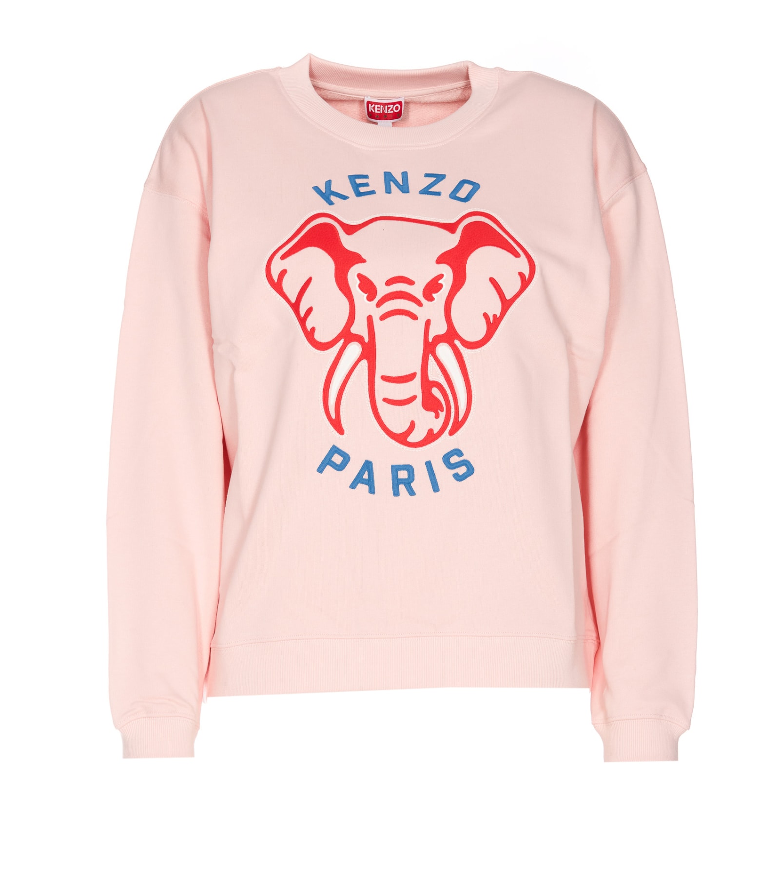Shop Kenzo Varsity Jungle Sweatshirt In Pink