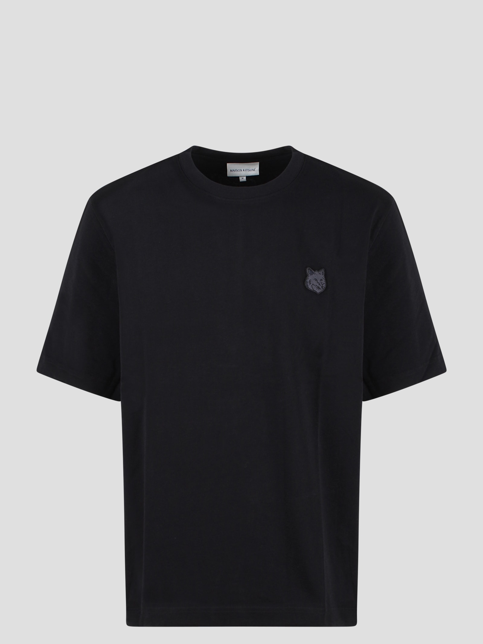 Shop Maison Kitsuné Bold Fox Head Patch T-shirt In Black
