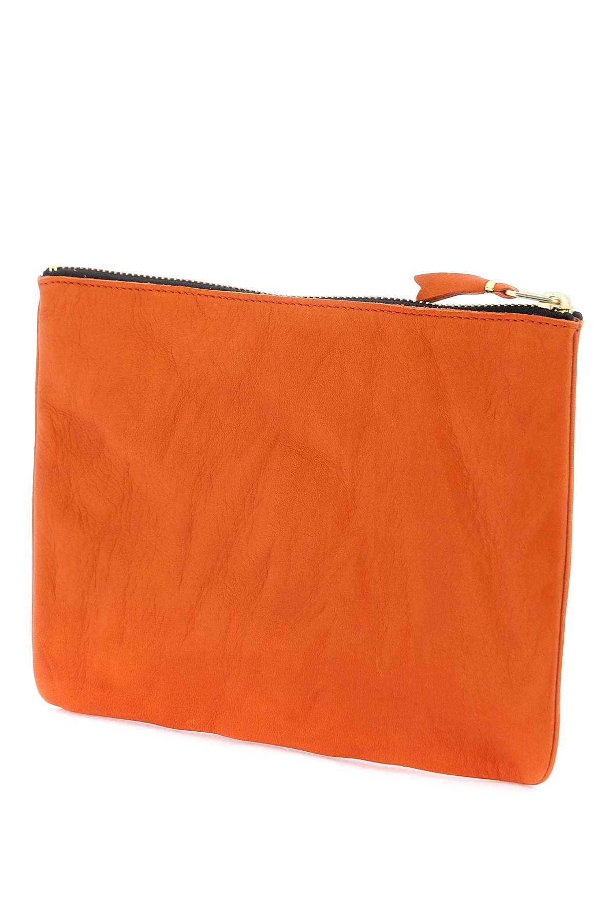 Shop Comme Des Garçons Classic Pouch In Burnt Orange (orange)