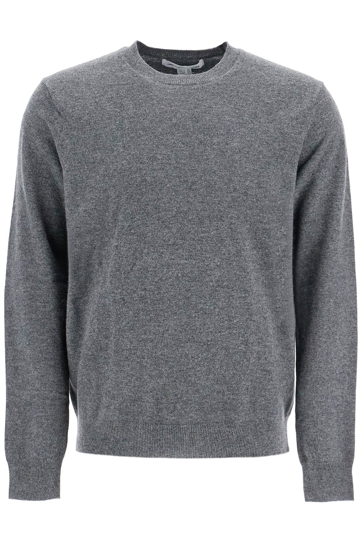 Shop Comme Des Garçons Shirt Wool Crewneck Pullover In Top Grey (grey)