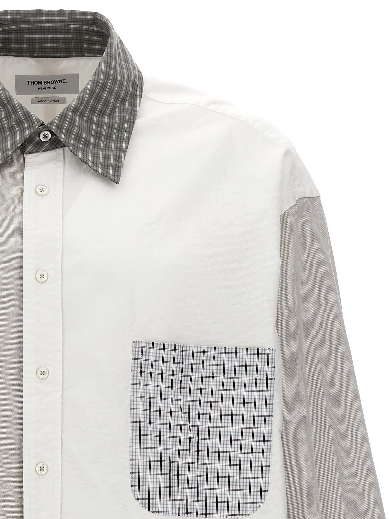 Shop Thom Browne Funmix Shirt In Multicolor