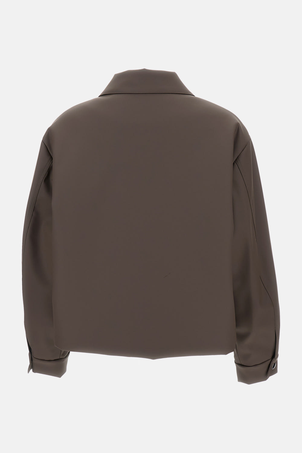 Kassl Editions Short Rubber Bomber Jacket In Gray