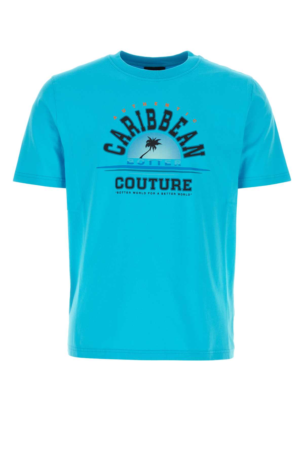 Turquoise Cotton T-shirt