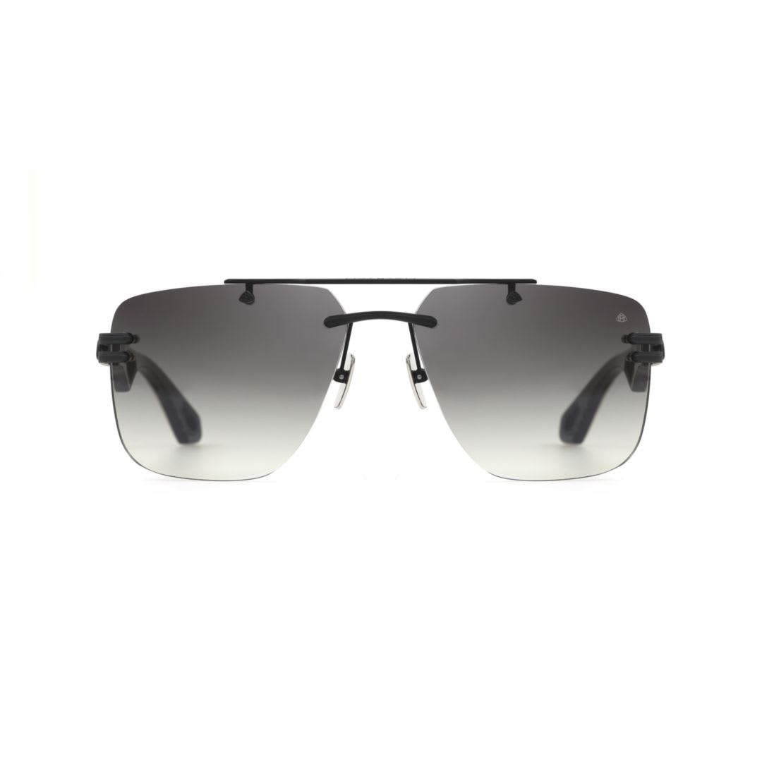 Shop Maybach Eyewear The President Iwhite Burr/ebony/black Po In White Burr/ebony/black Po