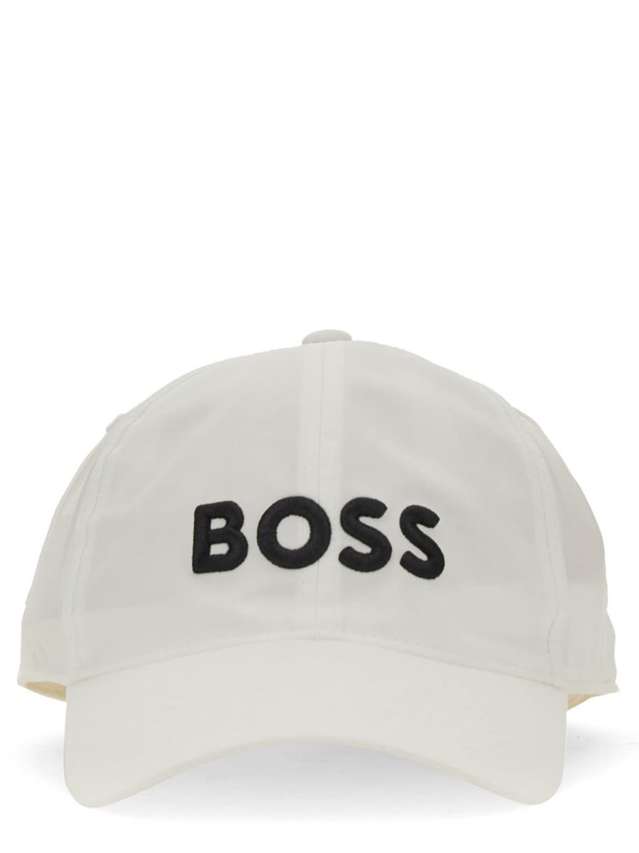 Shop Hugo Boss Baseball Cap In White