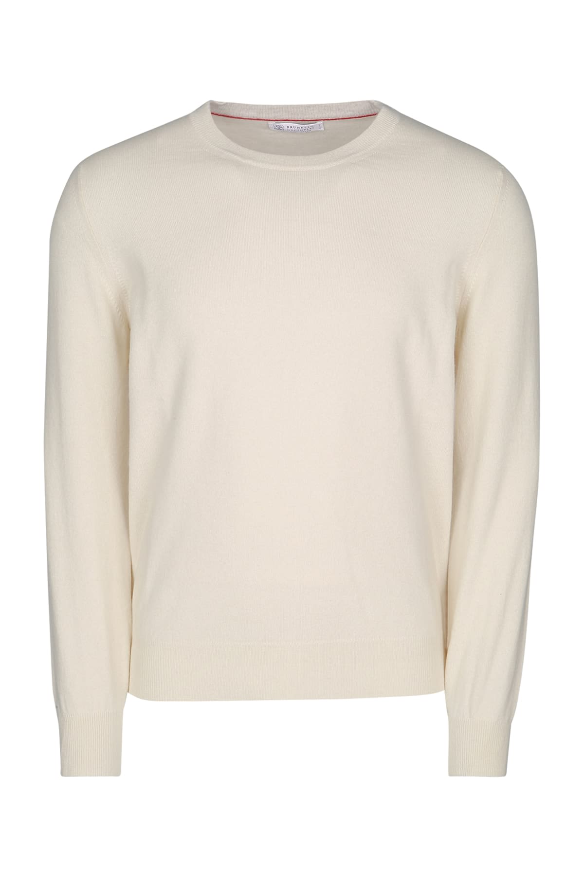 Brunello Cucinelli Crewneck Sweater In Panama Color In Neutral