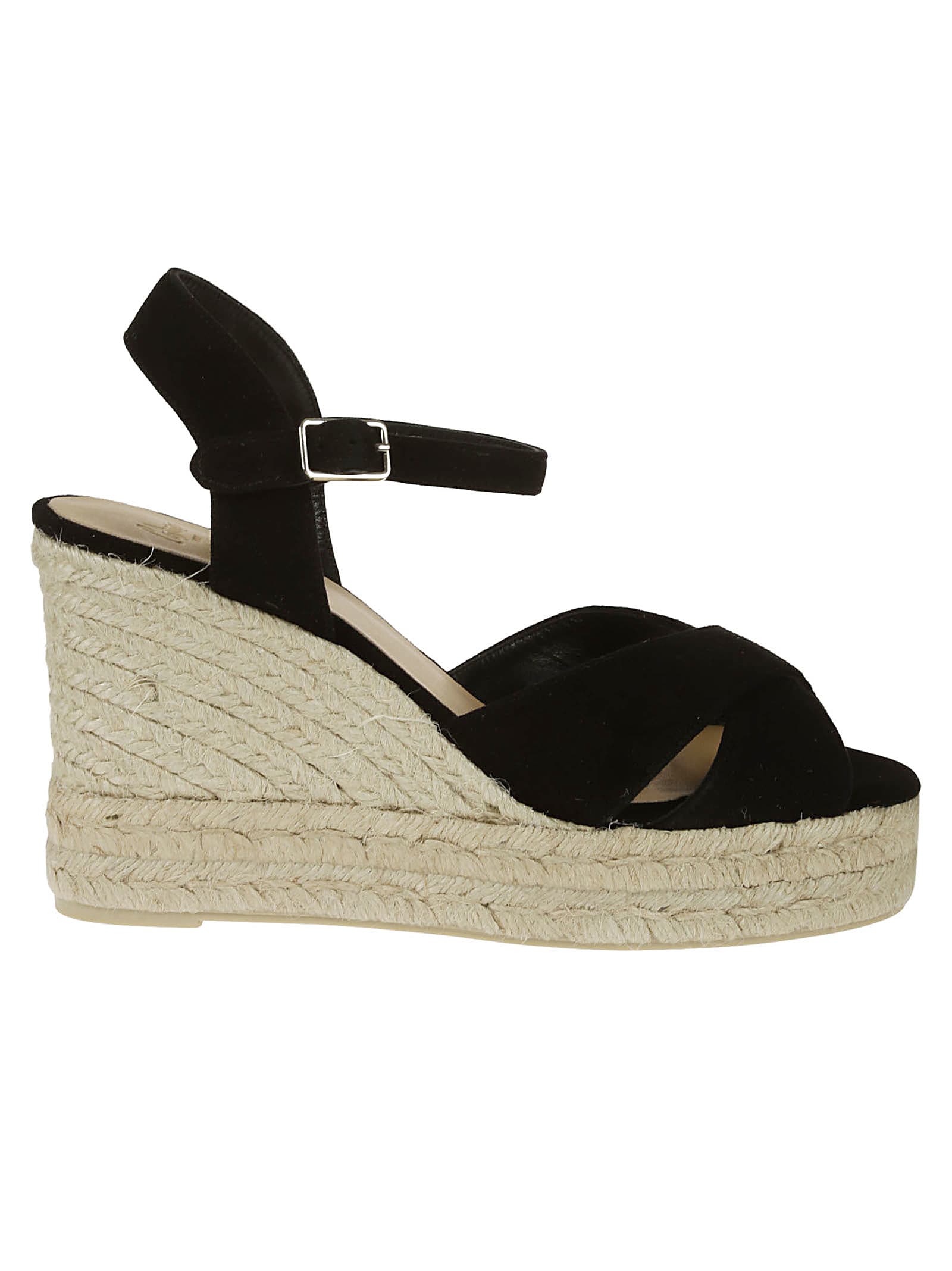 Castaã±er Buckle-fastening Platform Espadrilles In Negro