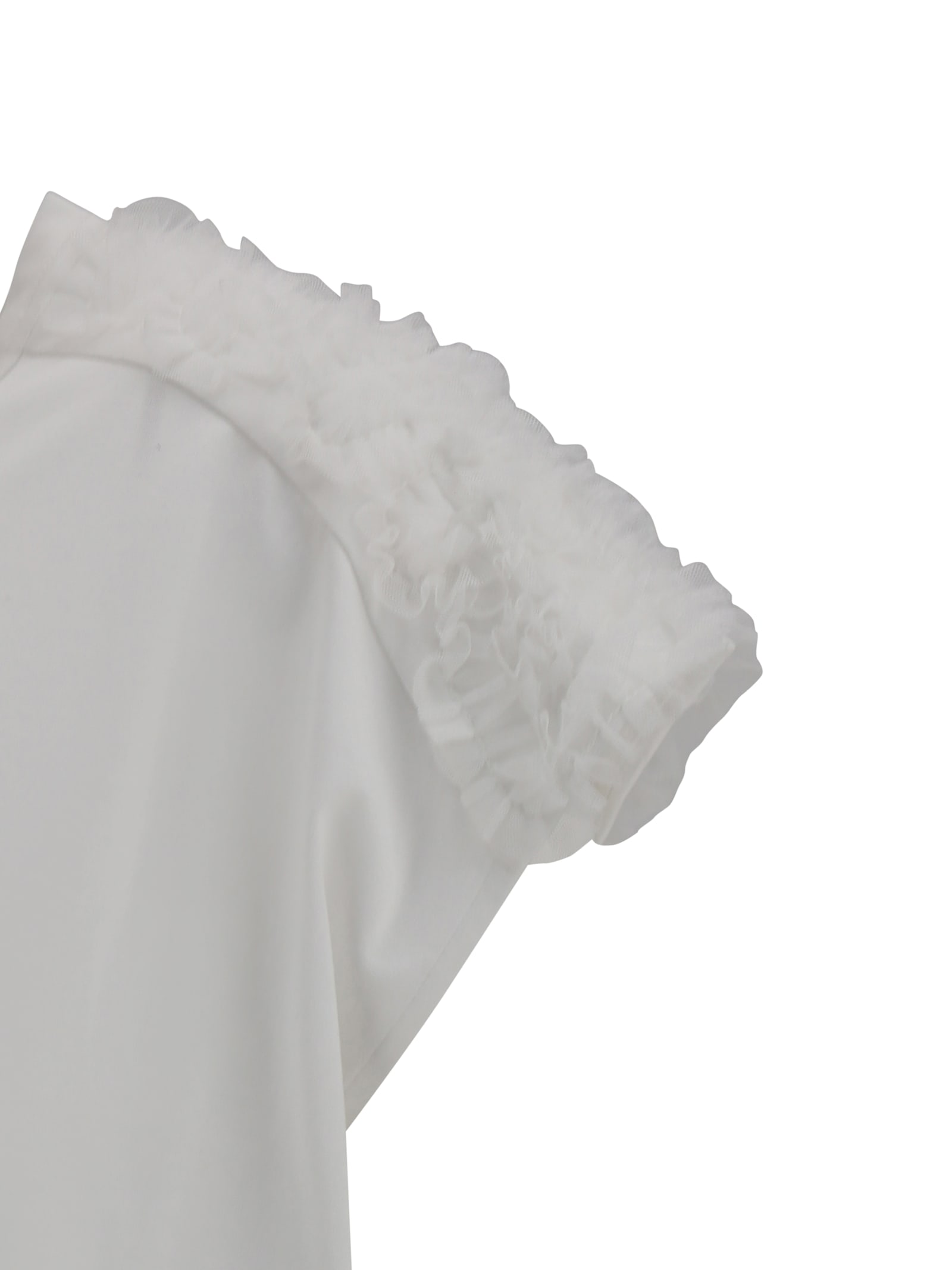 Fabiana Filippi T-shirt With Tulle Appliqués