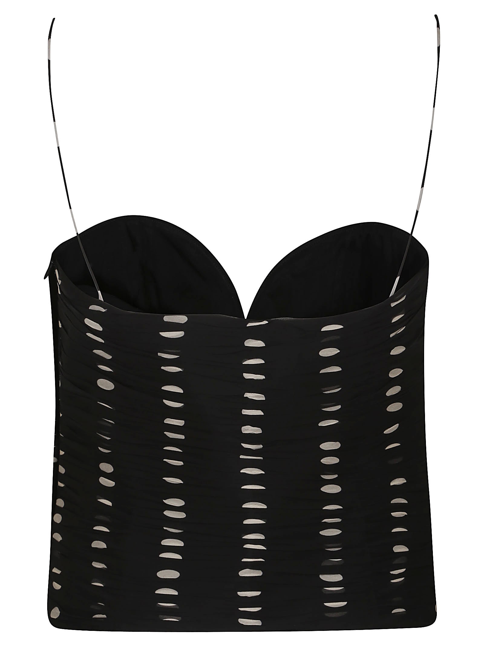 Valentino Plusdepois Print Top In Silk In Black